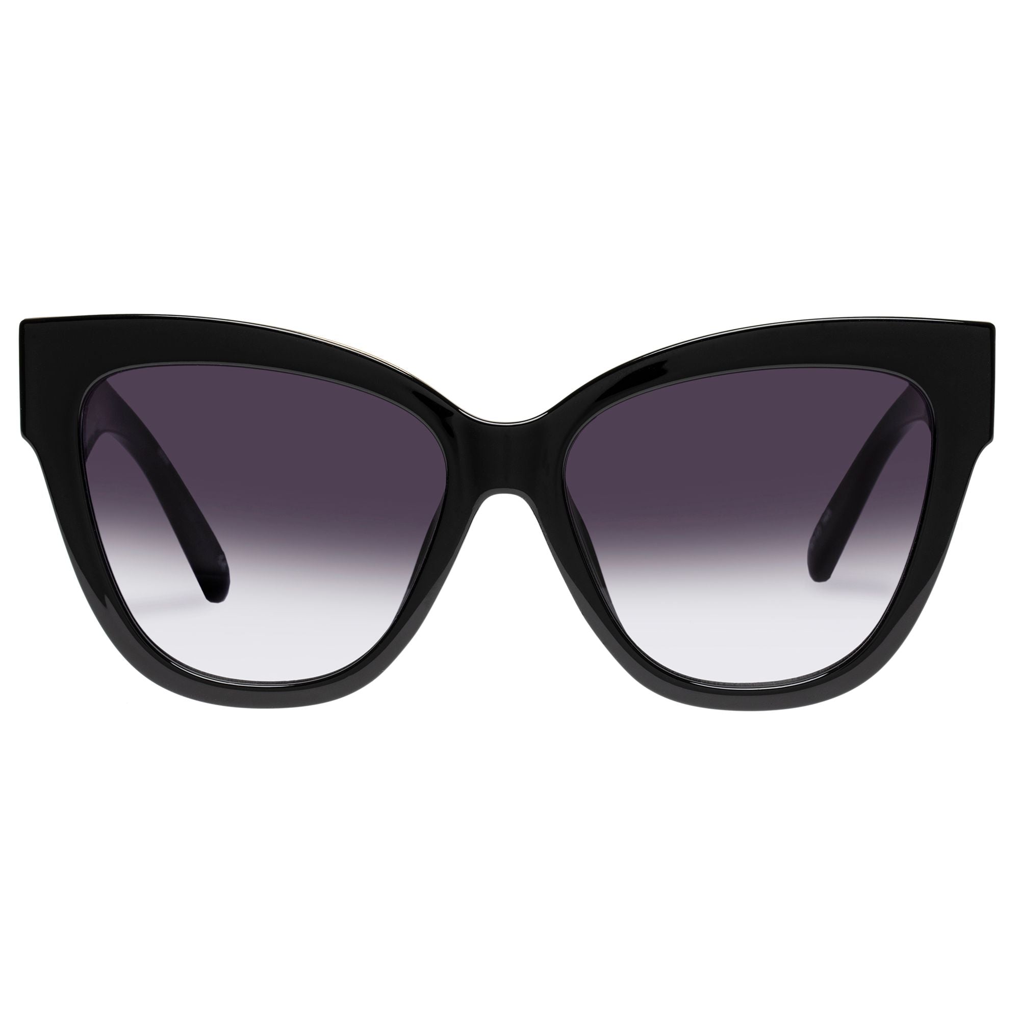 LE SPECS Le Vacanze Cat Eye Sunglasses - Black/Gold | PresenceConcept.com