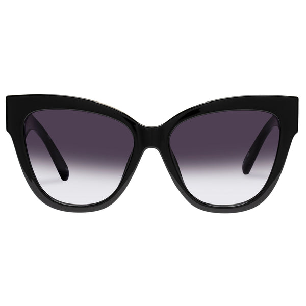 LE SPECS Le Vacanze Cat Eye Sunglasses - Black/Gold | PresenceConcept.com