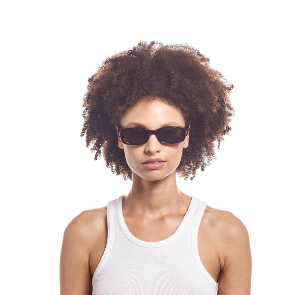 LE SPECS Unreal! Rectangle Sunglasses - Toffee Tort | PresenceConcept.com