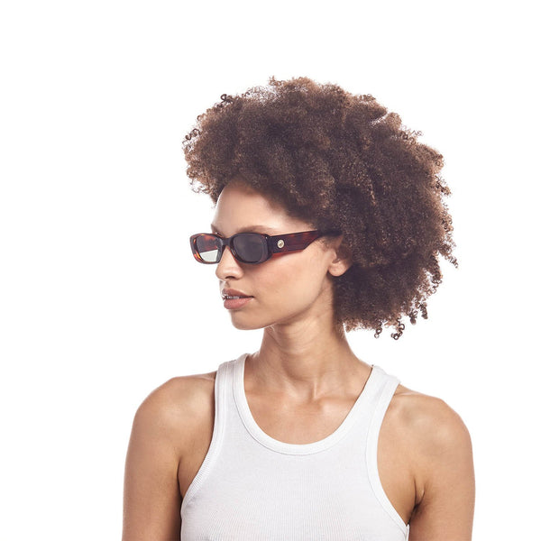 LE SPECS Unreal! Rectangle Sunglasses - Toffee Tort | PresenceConcept.com