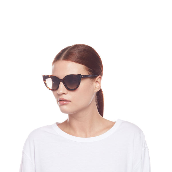 LE SPECS Flossy Cat Eye Sunglasses - Tort | PresenceConcept.com