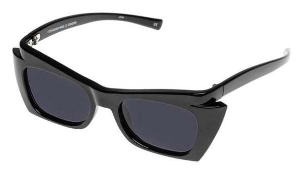 LE SPECS For-Never Mine Cat Eye Sunglasses - Black | PresenceConcept.com