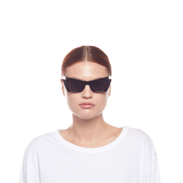 LE SPECS For-Never Mine Cat Eye Sunglasses - Black | PresenceConcept.com