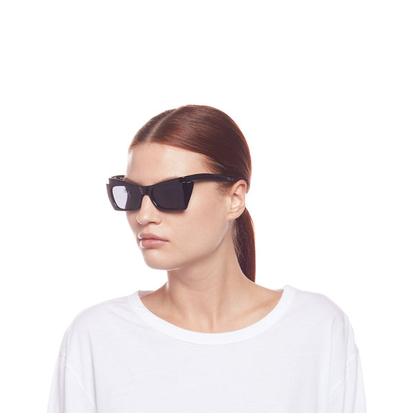 LE SPECS For-Never Mine Cat Eye Sunglasses - Black | PresenceConcept.com