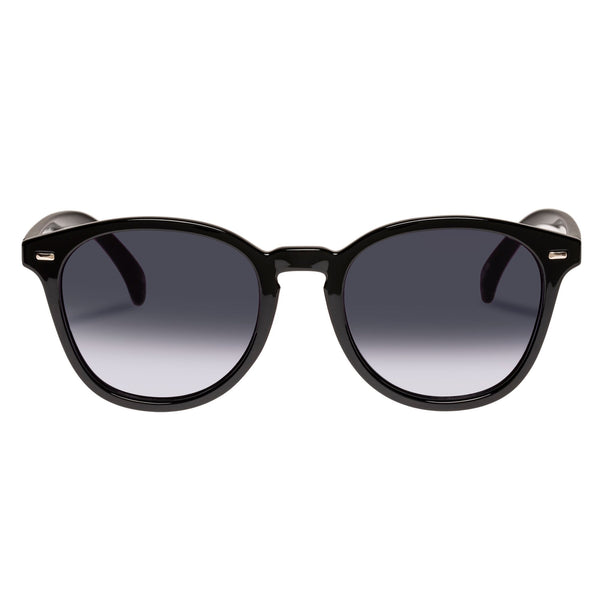 LE SPECS Bandwagon Round Sunglasses - Black | PresenceConcept.com