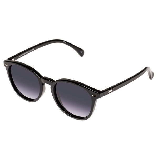 LE SPECS Bandwagon Round Sunglasses - Black | PresenceConcept.com
