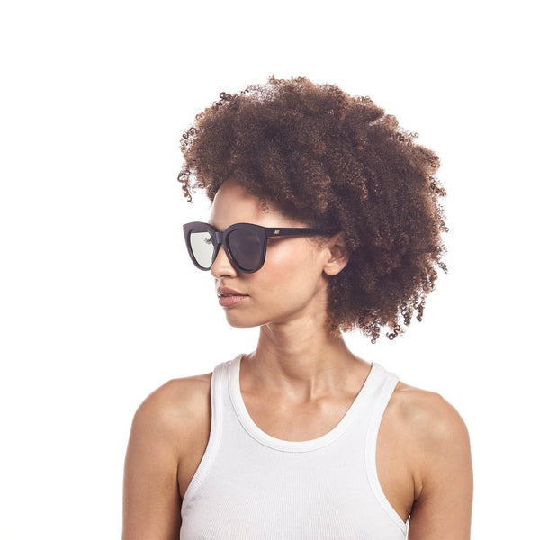 LE SPECS Resumption Cat Eye Sunglasses - Black | PresenceConcept.com