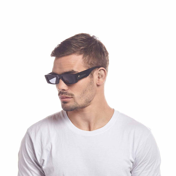 LE SPECS Recovery Rectangle Sunglasses - Black | PresenceConcept.com