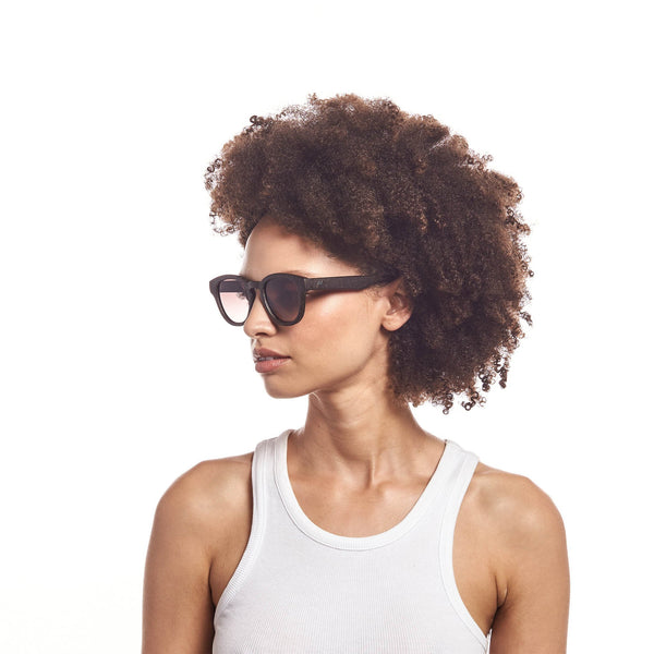LE SPECS Grass Band Round Sunglasses - Brown Grass | PresenceConcept.com