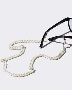 The Book Club Micro Chain for Eyewear/Mask - Solid Bone