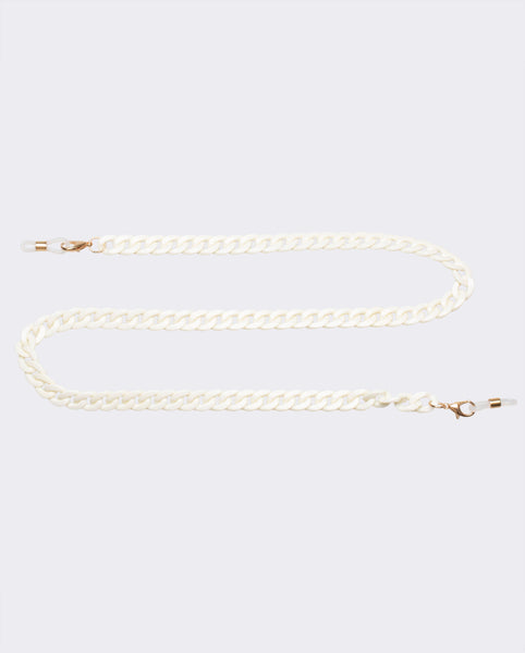 The Book Club Micro Chain for Eyewear/Mask - Solid Bone
