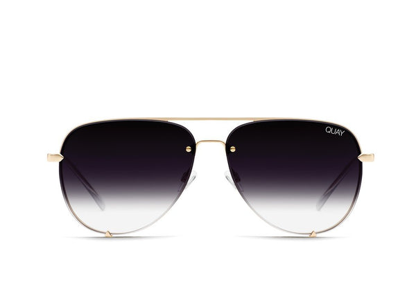 QUAY AUSTRALIA Malaysia - HIGH KEY MINI RIMLESS gold/black fade - PRESENCE Paris