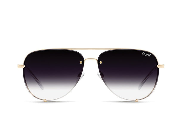 QUAY AUSTRALIA Malaysia - HIGH KEY RIMLESS gold/black fade - PRESENCE Paris