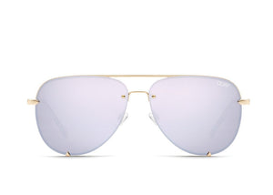 QUAY AUSTRALIA - HIGH KEY RIMLESS gold/lilac - PRESENCE Paris