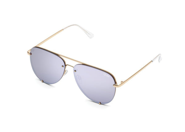 QUAY AUSTRALIA - HIGH KEY RIMLESS gold/lilac - PRESENCE Paris