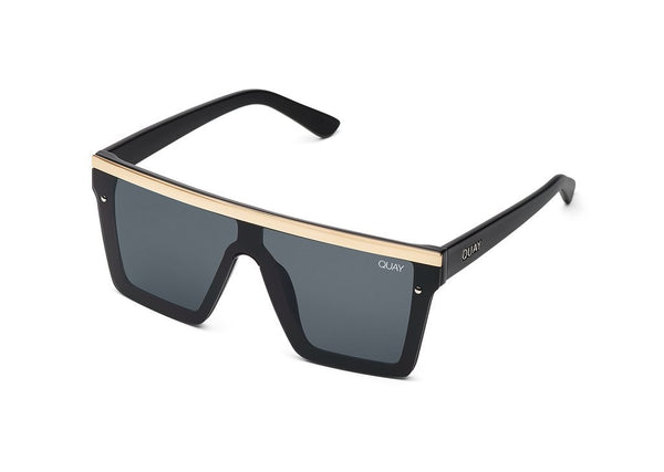 QUAY AUSTRALIA HINDSIGHT BLACK GOLD/SMOKE