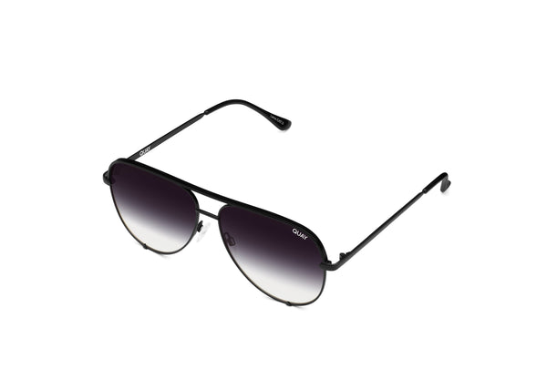 QUAY High Key Micro Sunglasses - Black/Fade