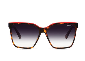 QUAY Level Up Sunglasses - Tort Red/Fade