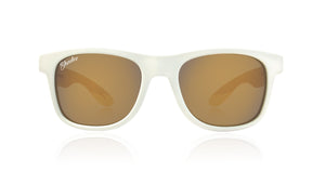 SHADEZ Adult White-Gold Polarised Sunglasses