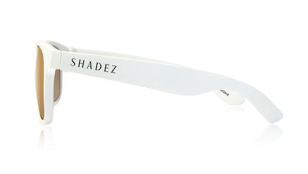 SHADEZ Adult White-Gold Polarised Sunglasses