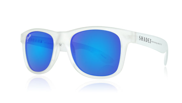 SHADEZ Adult Transparent-Blue Polarised Sunglasses