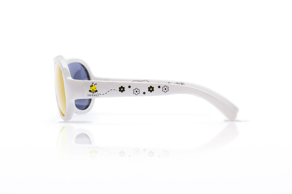 SHADEZ Kids Sunglasses Designers Busy Bee White