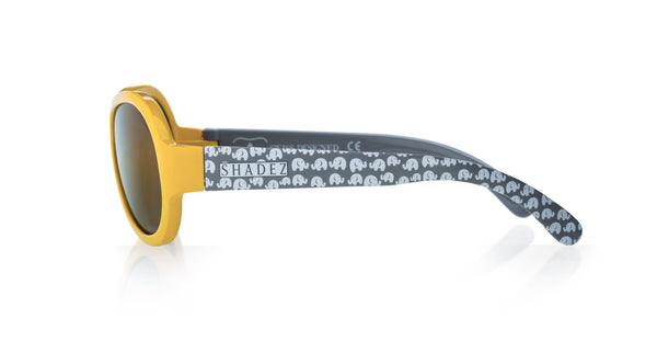 SHADEZ Kids Sunglasses Designers Elephant Yellow