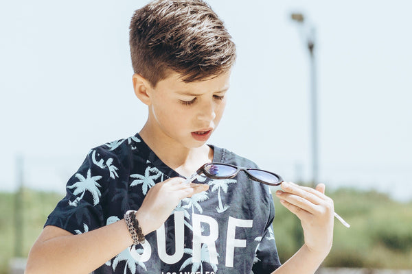 SHADEZ Kids Sunglasses Designers Car Print Black