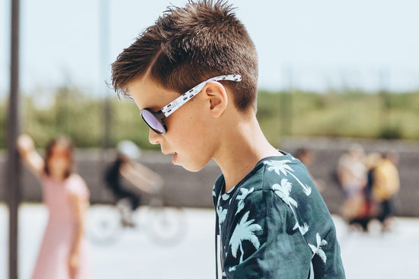 SHADEZ Kids Sunglasses Designers Car Print Black