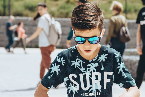 SHADEZ Kids Sunglasses Designers Car Print Black