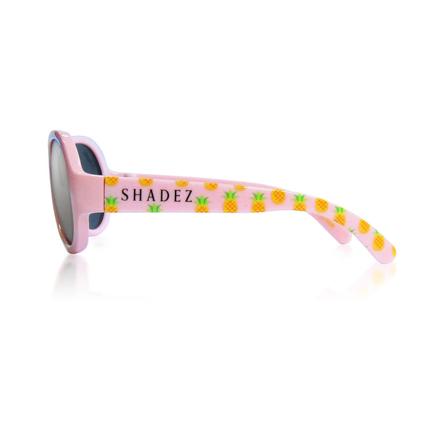 SHADEZ Kids Sunglasses Designers Pineapple Party Pink