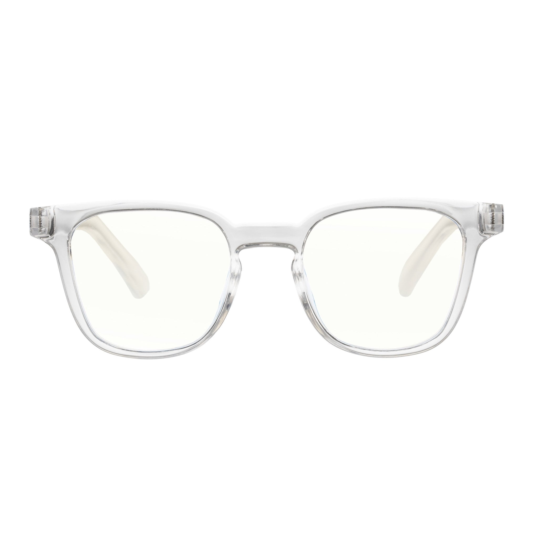 The Book Club "Twelve Hungry Bens" Square Blue Light Reading Glasses - Cellophane - PresenceConcept.com