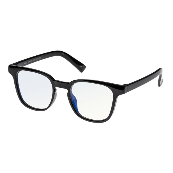 The Book Club "Twelve Hungry Bens" Square Blue Light Reading Glasses - Black - PresenceConcept.com