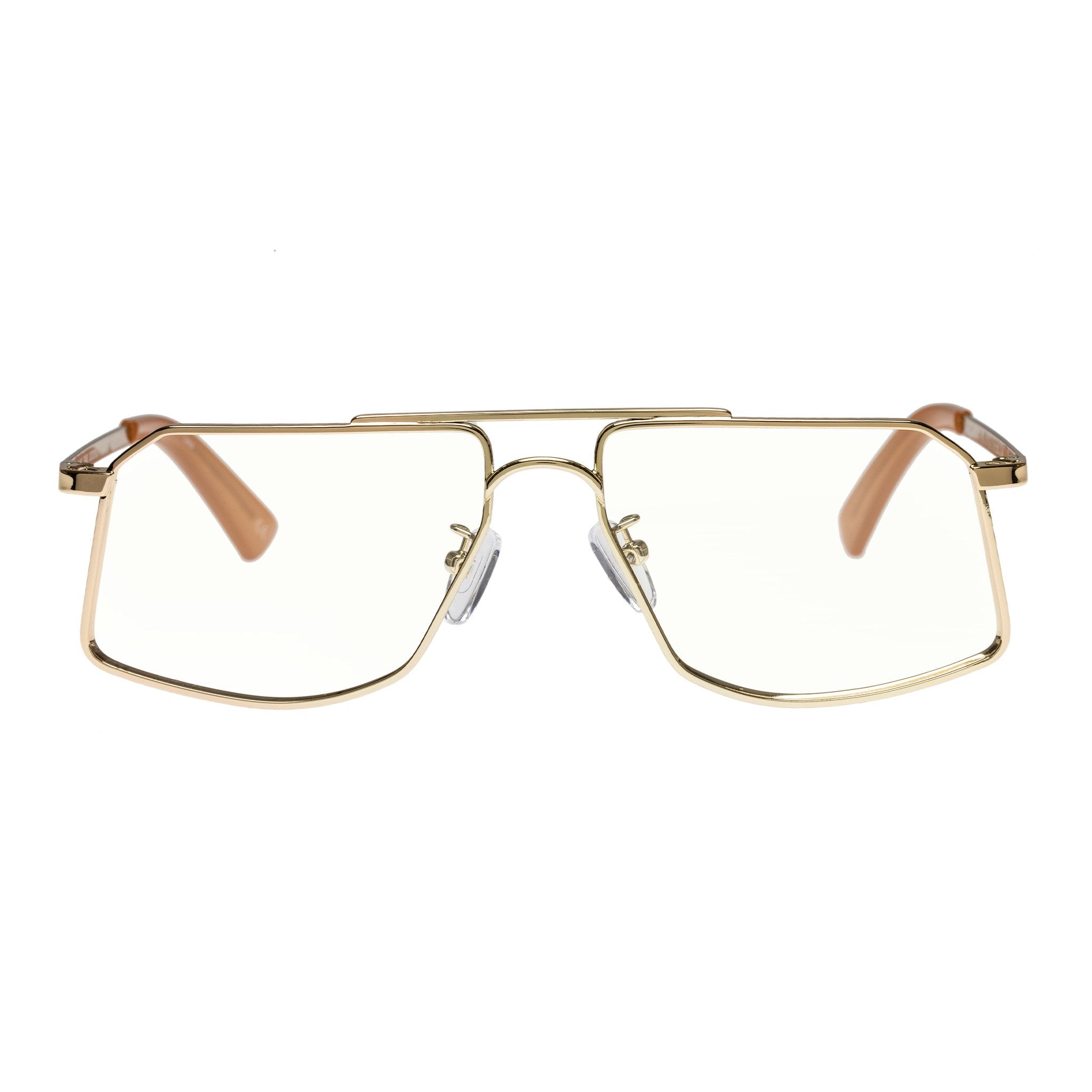 The Book Club "Same Chair" Aviator Blue Light Reading Glasses - Gold - PresenceConcept.com