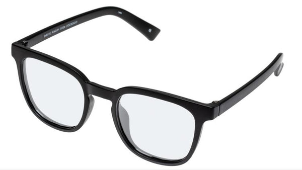 The Book Club "Shelve Angry Sven" Square Blue Light Reading Glasses - Matte Black - PresenceConcept.com