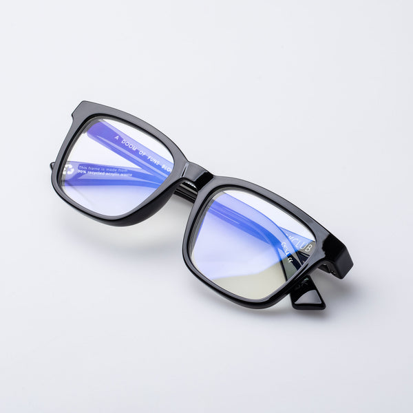 The Book Club "A Doom Of Funs Blown" Blue Light Reading Glasses - Black