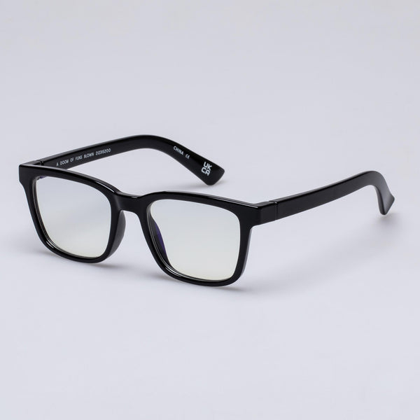 The Book Club "A Doom Of Funs Blown" Blue Light Reading Glasses - Black