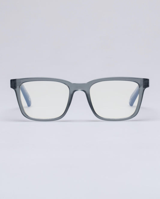The Book Club "A Doom Of Funs Blown" Blue Light Reading Glasses - Grey