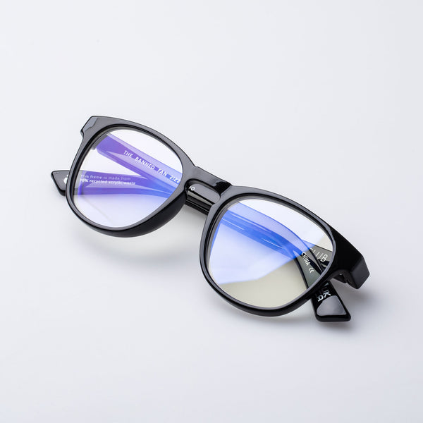 The Book Club "The Banned Fan" Blue Light Reading Glasses - Black