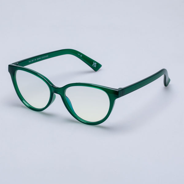 The Book Club "The Art Of Snore" Blue Light Reading Glasses - Green