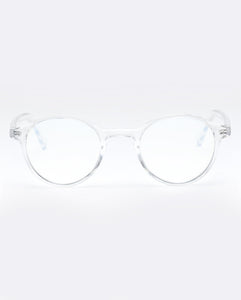 The Book Club "So Rando" Blue Light Reading Glasses - Clear