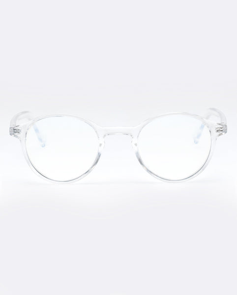 The Book Club "So Rando" Blue Light Reading Glasses - Clear