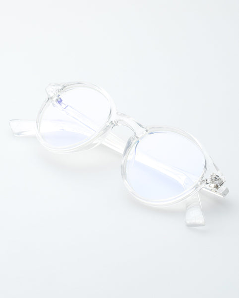 The Book Club "So Rando" Blue Light Reading Glasses - Clear