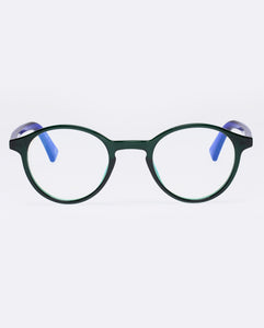 The Book Club "So Rando" Blue Light Reading Glasses - Green