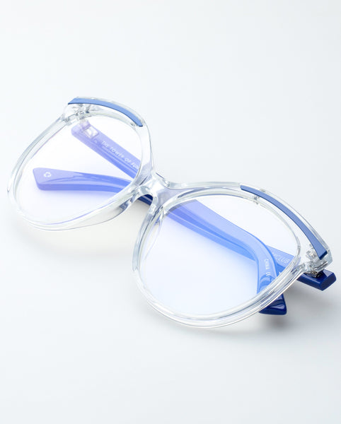 The Book Club "The Tower Of Fun" Blue Light Reading Glasses - Clear