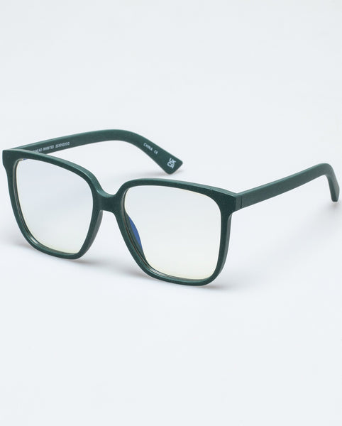 The Book Club "Ricehead Inhibited" Blue Light Reading Glasses - Green