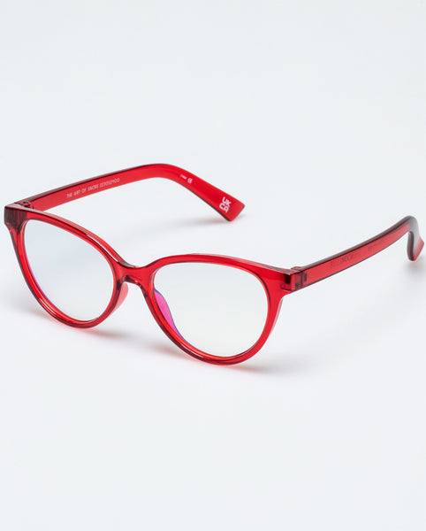 The Book Club "The Art Of Snore" Blue Light Reading Glasses - Cherry