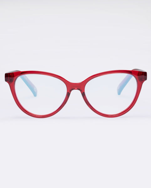 The Book Club "The Art Of Snore" Blue Light Reading Glasses - Cherry