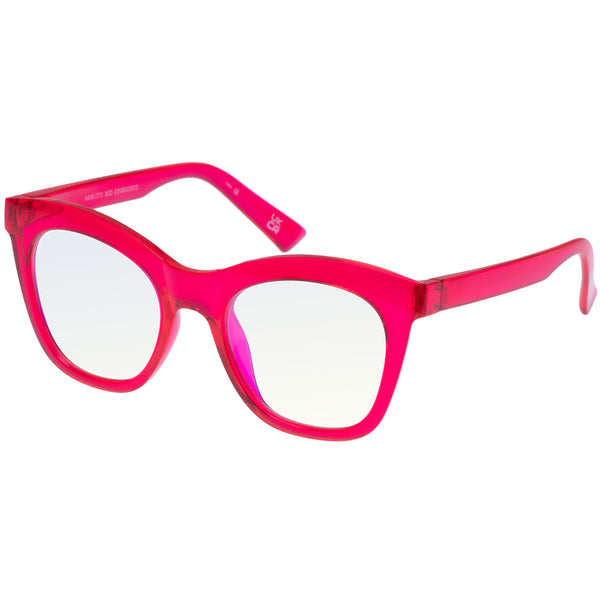 The Book Club "Harlots Bed" Blue Light Reading Glasses - Magenta