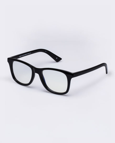 The Book Club 'Grime In Banishment' Blue Light Reading Glasses - Black | PRESENCE Paris